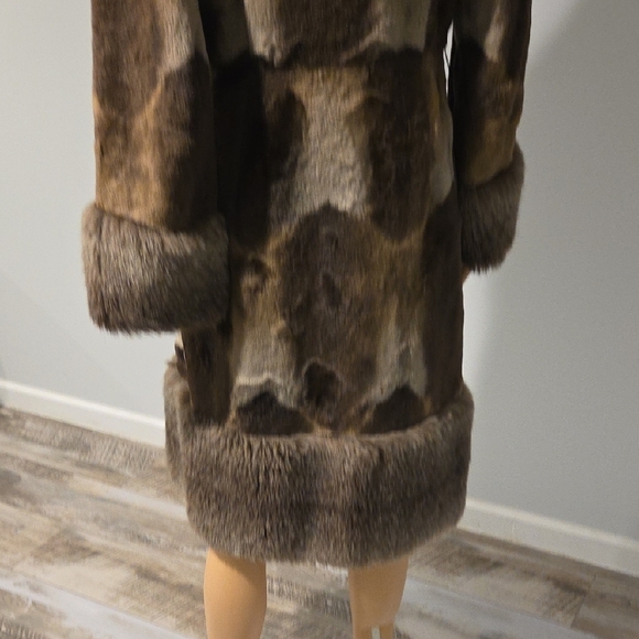 Vintage Teddy Jacket Brown and Tan Plush Outerwear Faux Fur - Picture 7 of 9